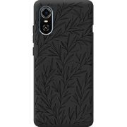 Черный чехол BoxFace ZTE Blade A31 Plus Leaves