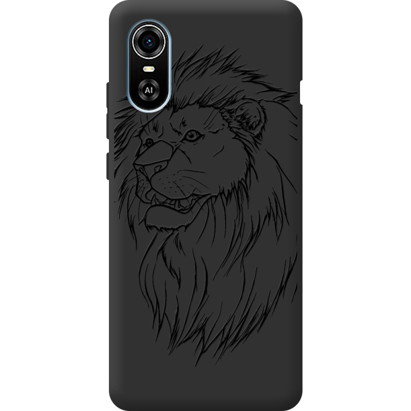 Черный чехол BoxFace ZTE Blade A31 Plus Lion