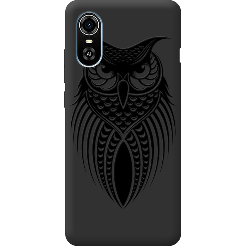 Черный чехол BoxFace ZTE Blade A31 Plus Owl