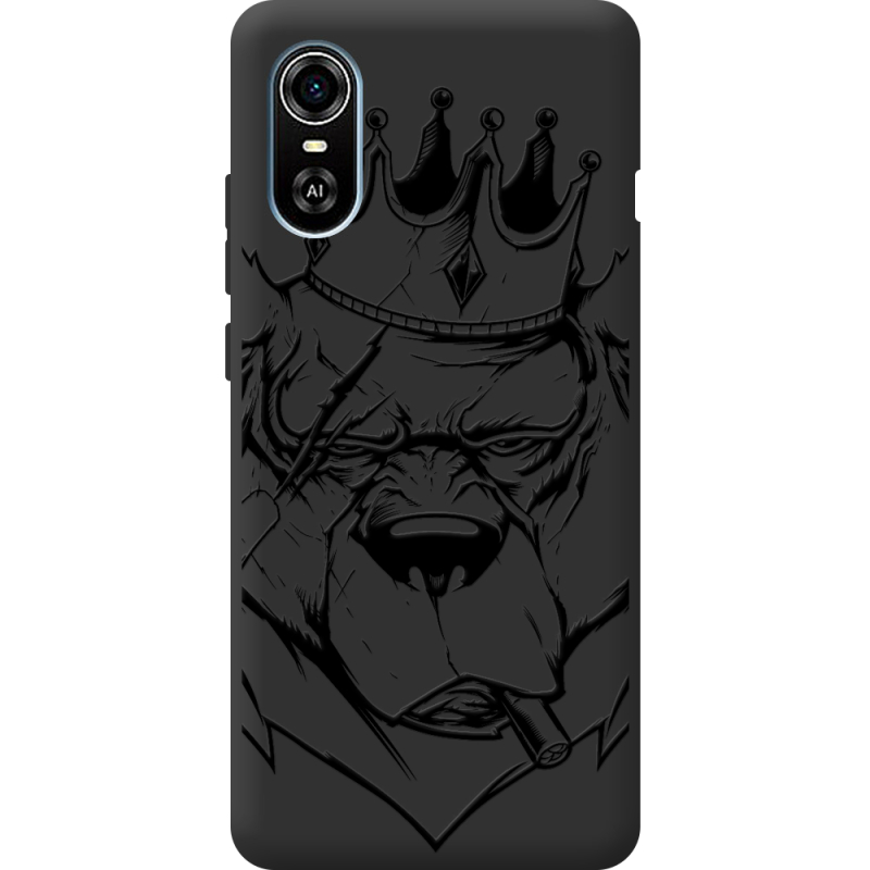 Черный чехол BoxFace ZTE Blade A31 Plus Bear King