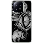 Чехол BoxFace Xiaomi 13 Black and White Roses