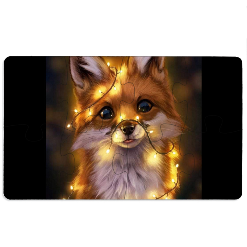 Магнитные фотопазлы 110 на 65 Різдвяна лисичка