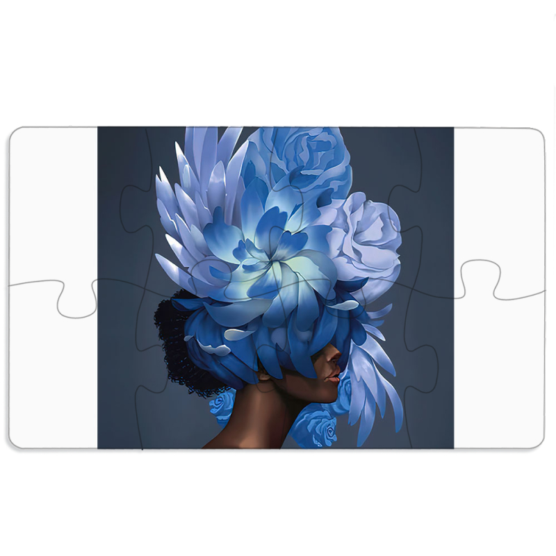 Магнитные фотопазлы 110 на 65 Exquisite Blue Flowers