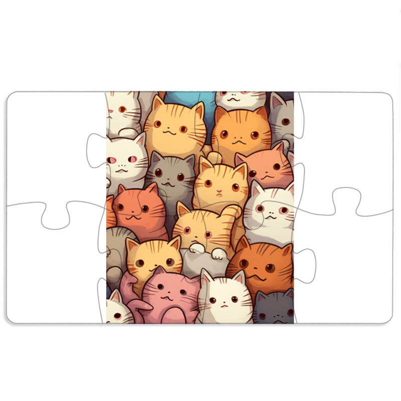 Магнитные фотопазлы 110 на 65 Котики муркотики