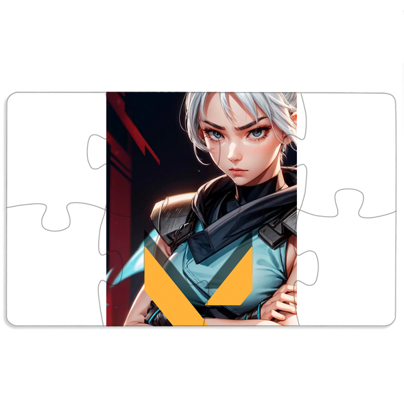 Магнитные фотопазлы 110 на 65 Valorant Джет