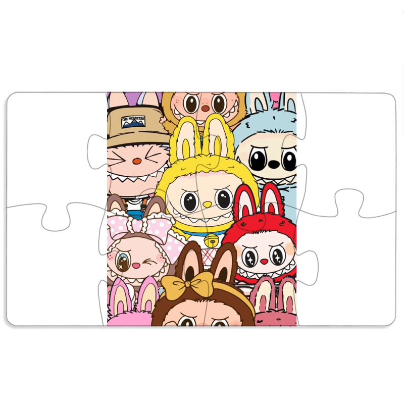 Магнитные фотопазлы 110 на 65 Labubu