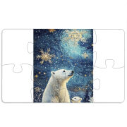 Магнитные фотопазлы 110 на 65 Північні ведмеді