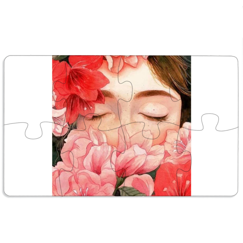 Магнитные фотопазлы 110 на 65 Girl in Flowers