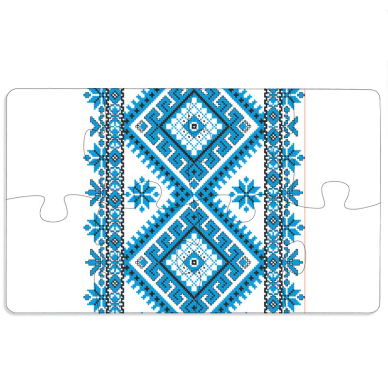 Магнитные фотопазлы 110 на 65 Блакитний Орнамент