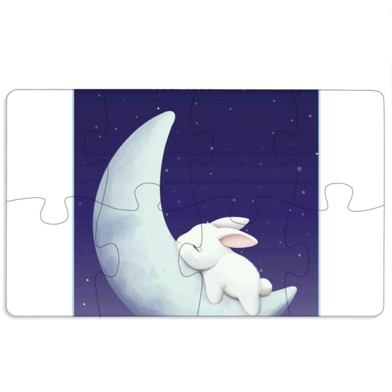 Магнитные фотопазлы 110 на 65 Moon Bunny
