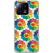 Прозрачный чехол BoxFace Xiaomi 13 Hippie Flowers