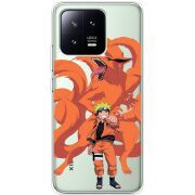 Прозрачный чехол BoxFace Xiaomi 13 Naruto and Kurama