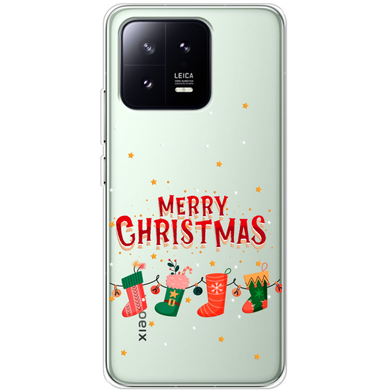 Прозрачный чехол BoxFace Xiaomi 13 Merry Christmas