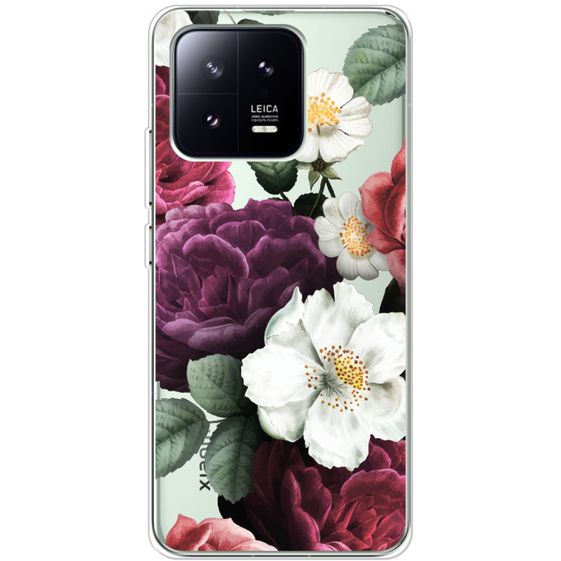 Прозрачный чехол BoxFace Xiaomi 13 Floral Dark Dreams