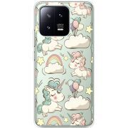 Прозрачный чехол BoxFace Xiaomi 13 Unicorns