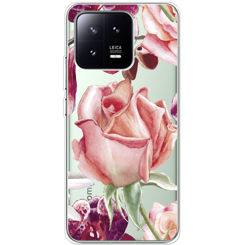 Прозрачный чехол BoxFace Xiaomi 13 Rose