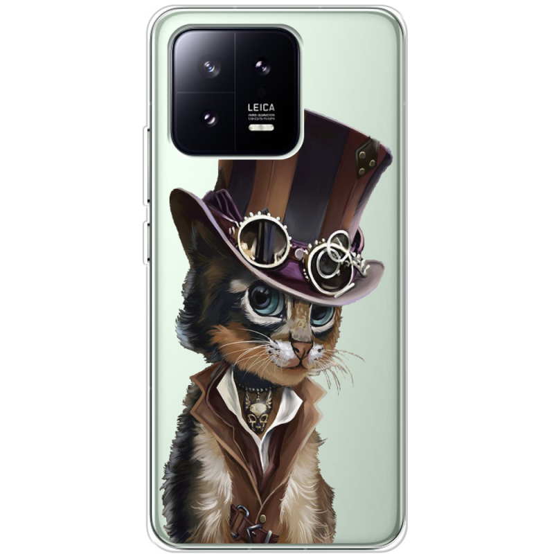 Прозрачный чехол BoxFace Xiaomi 13 Steampunk Cat