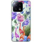 Прозрачный чехол BoxFace Xiaomi 13 Flamingo