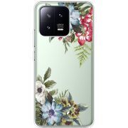 Прозрачный чехол BoxFace Xiaomi 13 Floral