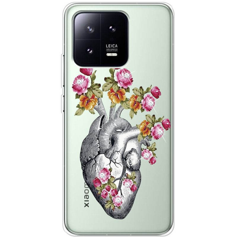 Чехол BoxFace со стразами Xiaomi 13 Heart