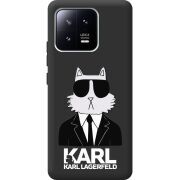 Черный чехол BoxFace Xiaomi 13 Cat in Black