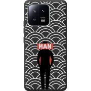 Черный чехол BoxFace Xiaomi 13 Man Pattern