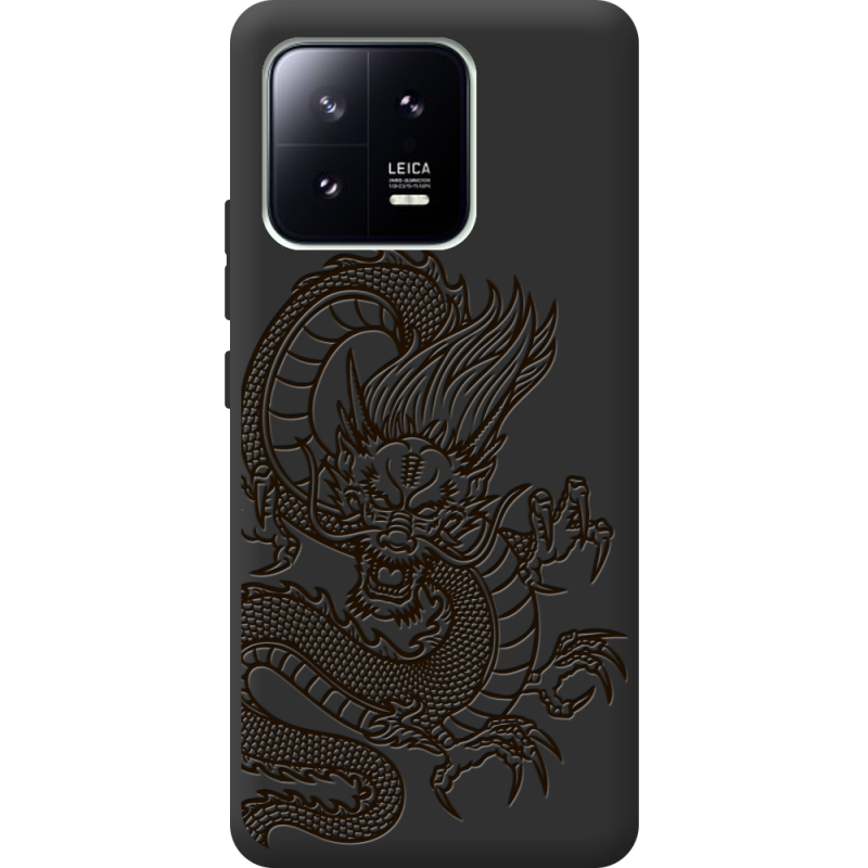 Черный чехол BoxFace Xiaomi 13 Chinese Dragon