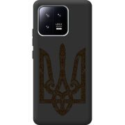 Черный чехол BoxFace Xiaomi 13 Ukrainian Trident