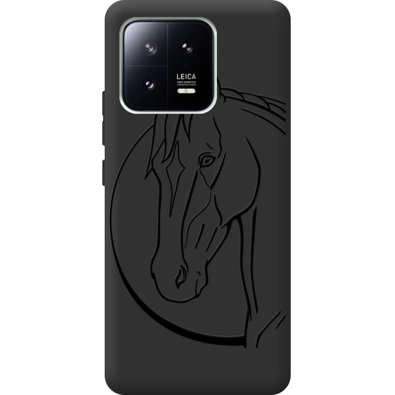 Черный чехол BoxFace Xiaomi 13 Horse