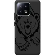 Черный чехол BoxFace Xiaomi 13 Grizzly Bear