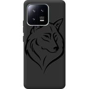 Черный чехол BoxFace Xiaomi 13 Wolf