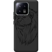 Черный чехол BoxFace Xiaomi 13 Lion