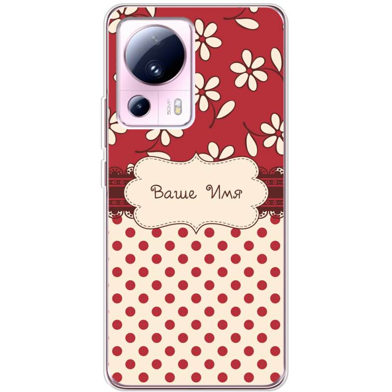 Чехол BoxFace Xiaomi 13 Lite Именной Polka Dots