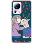 Чехол BoxFace Xiaomi 13 Lite Girl and deer
