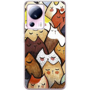 Чехол BoxFace Xiaomi 13 Lite Sleepy Cats