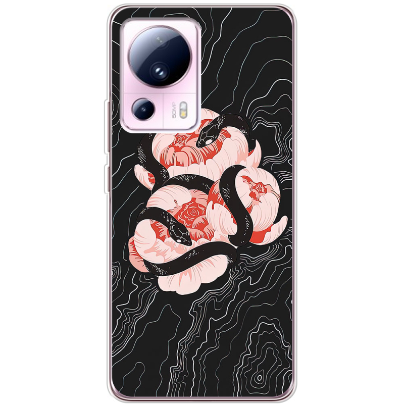 Чехол BoxFace Xiaomi 13 Lite Snake Rose