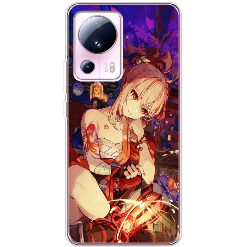 Чехол BoxFace Xiaomi 13 Lite Genshin Ёимия с огоньком
