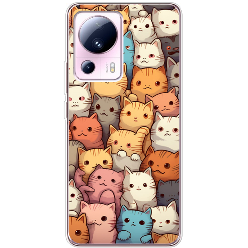 Чехол BoxFace Xiaomi 13 Lite Котики муркотики