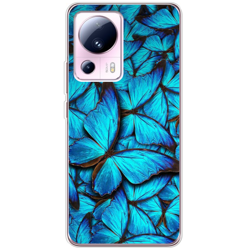 Чехол BoxFace Xiaomi 13 Lite лазурные бабочки