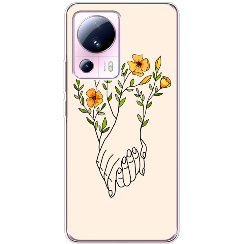Чехол BoxFace Xiaomi 13 Lite Flower Hands