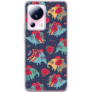Чехол BoxFace Xiaomi 13 Lite Flying Elephants
