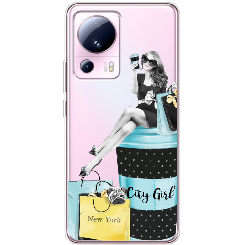 Прозрачный чехол BoxFace Xiaomi 13 Lite City Girl