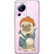 Прозрачный чехол BoxFace Xiaomi 13 Lite Dog Coffeeman