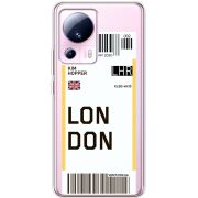 Прозрачный чехол BoxFace Xiaomi 13 Lite Ticket London