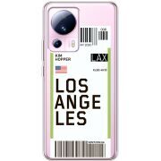 Прозрачный чехол BoxFace Xiaomi 13 Lite Ticket Los Angeles