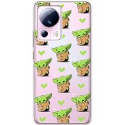 Прозрачный чехол BoxFace Xiaomi 13 Lite Pattern Baby Yoda