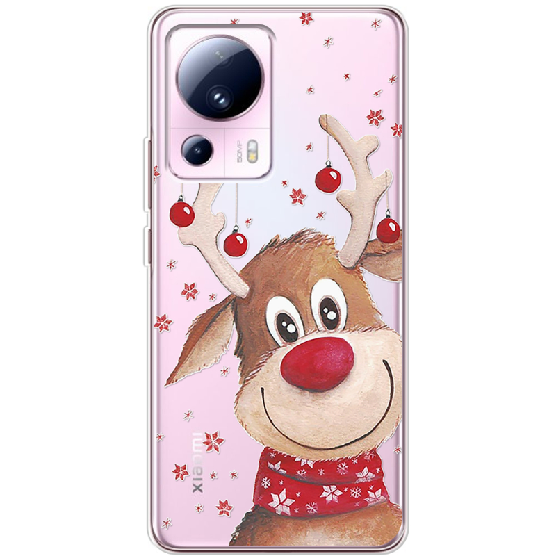 Прозрачный чехол BoxFace Xiaomi 13 Lite Winter Deer