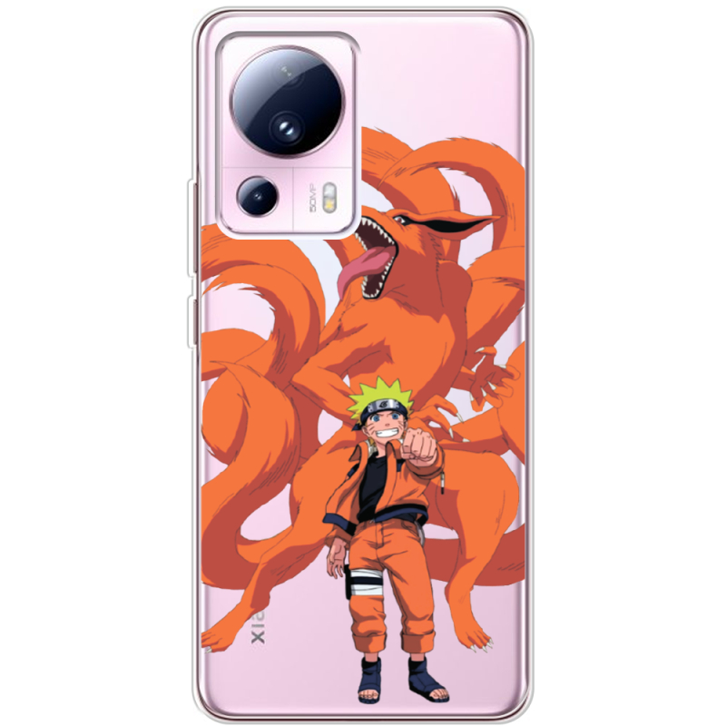 Прозрачный чехол BoxFace Xiaomi 13 Lite Naruto and Kurama