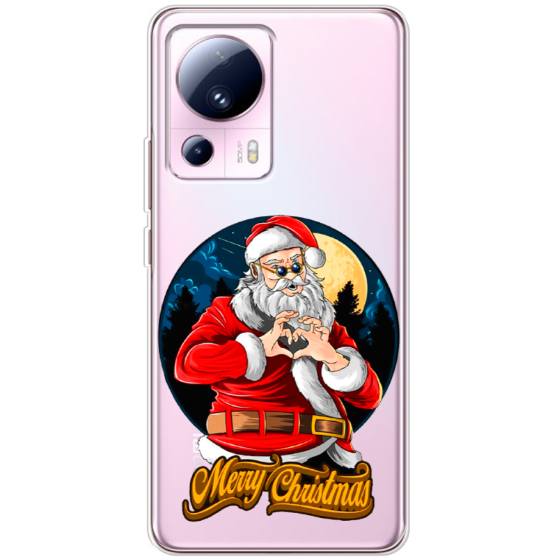 Прозрачный чехол BoxFace Xiaomi 13 Lite Cool Santa