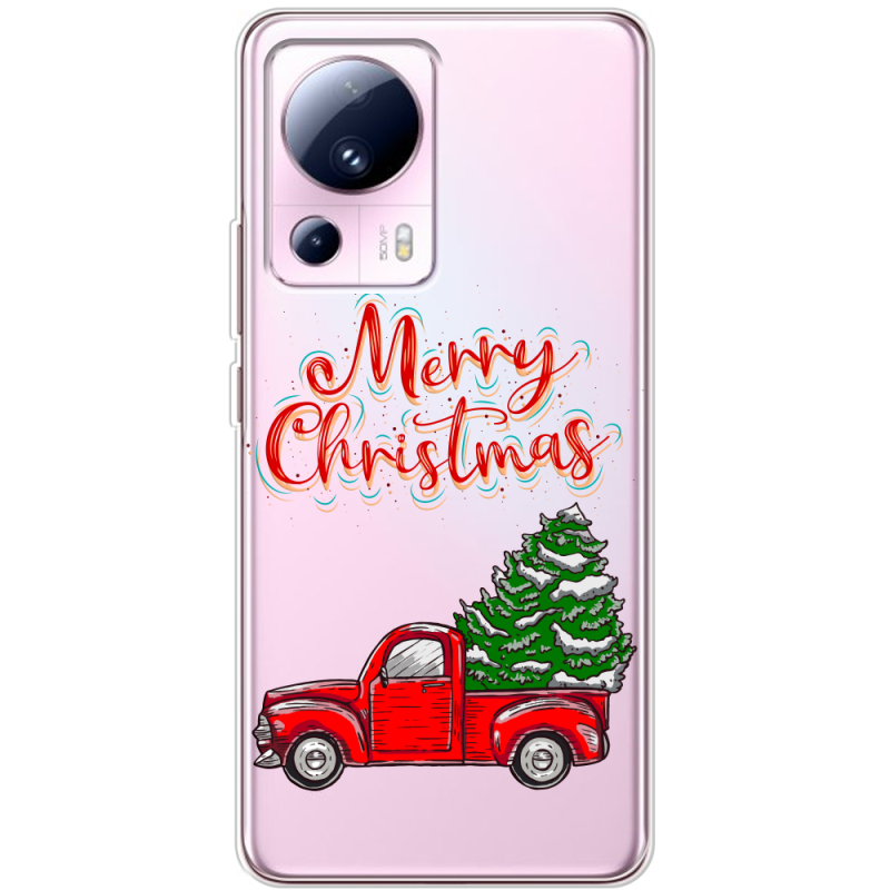 Прозрачный чехол BoxFace Xiaomi 13 Lite Holiday Car